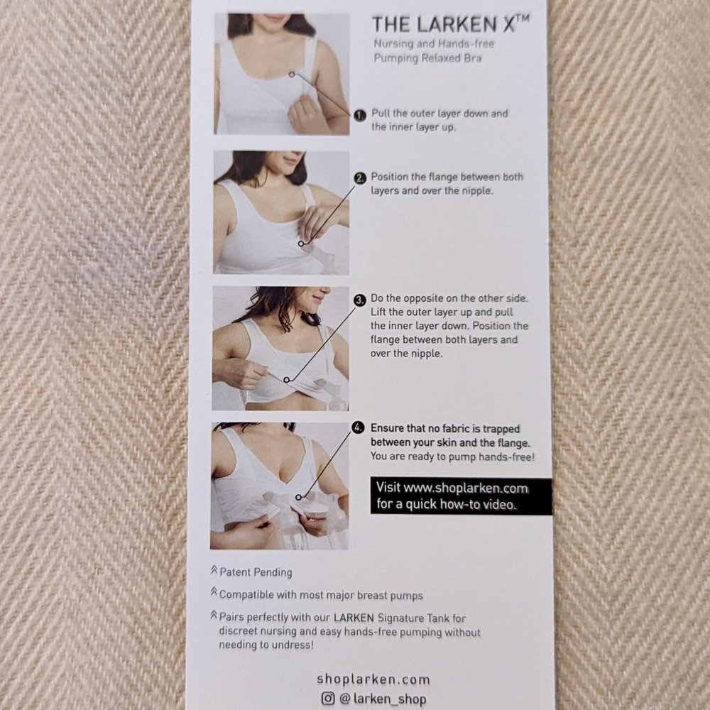 Like-New Larken X Nursing Pumping Bra (EUC, Black) - Picture 4 of 11